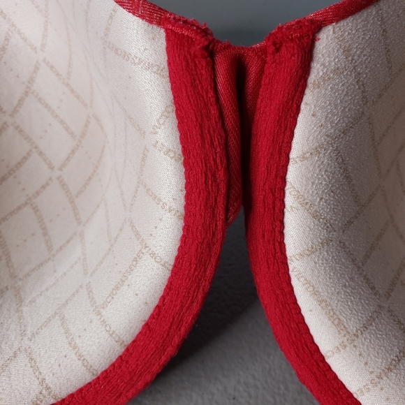 Victoria's Secret Uplift Semi Demi Plunge Heathered Red Bra Padded 34DD - Picture 11 of 12